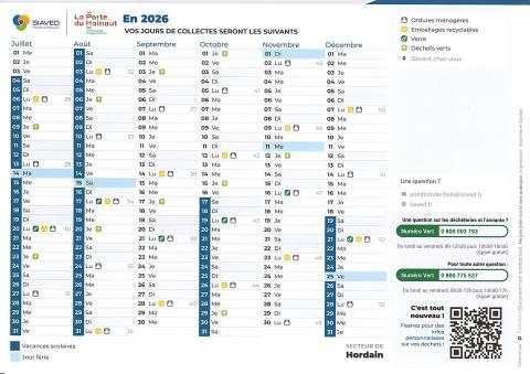 calendrier siaved 2026 juillet/décembre